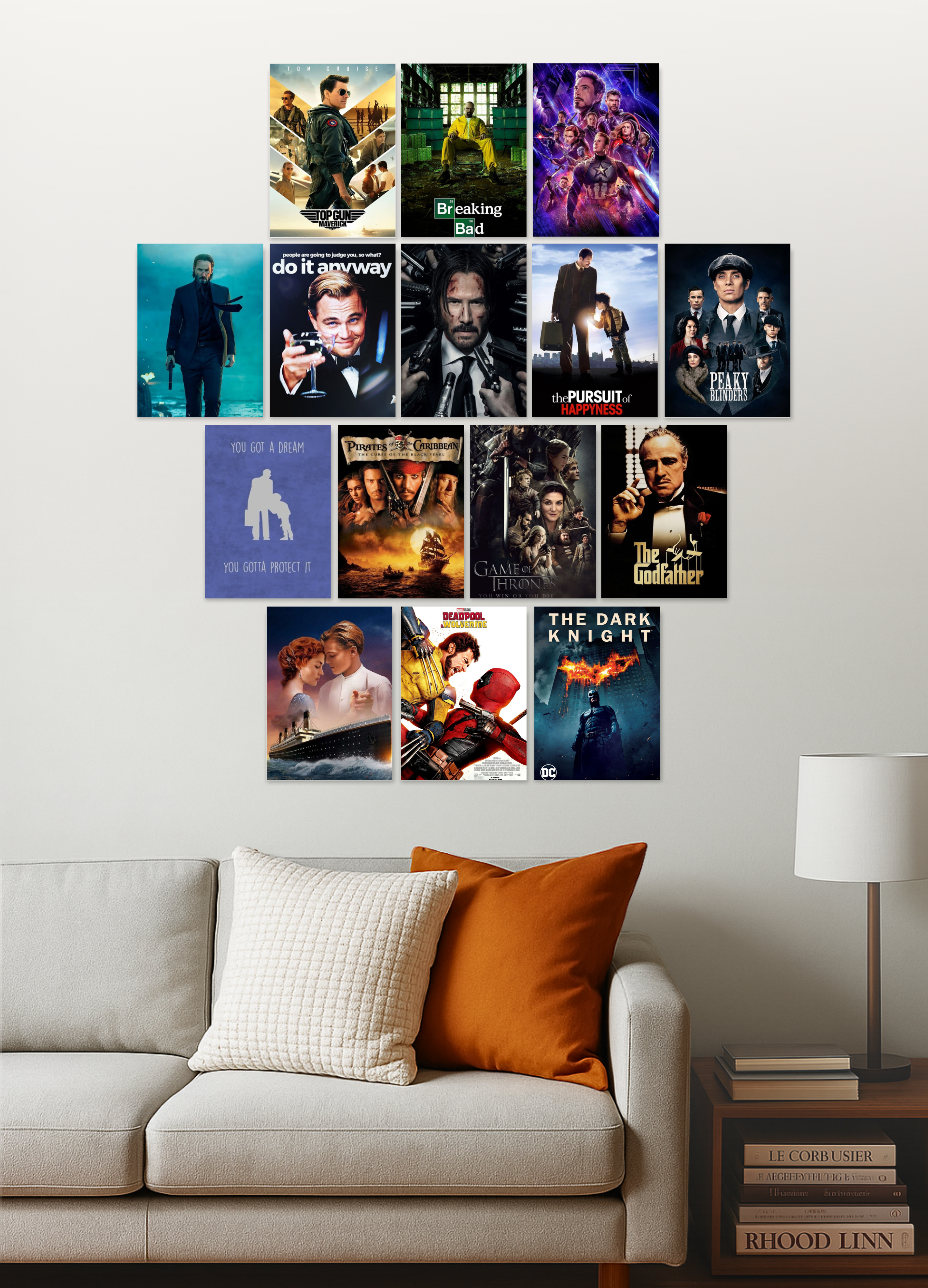 15 Epic cinematic Movies collage set